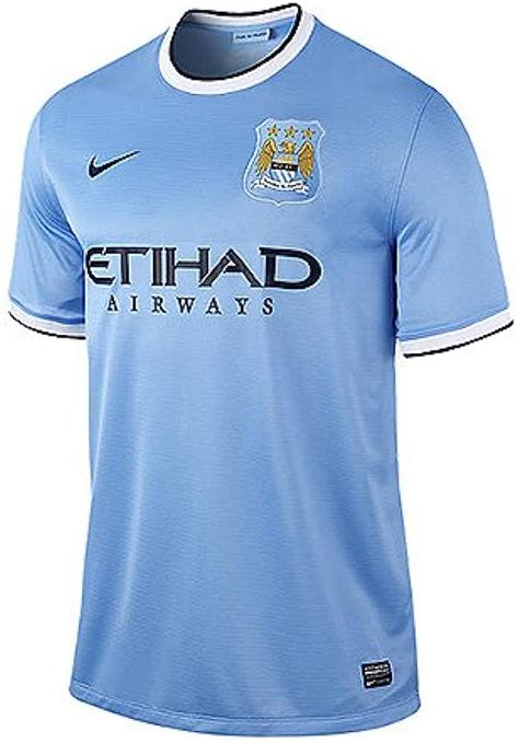 Manchester City Football Jersey Home Kit Nike Light Blue Mc