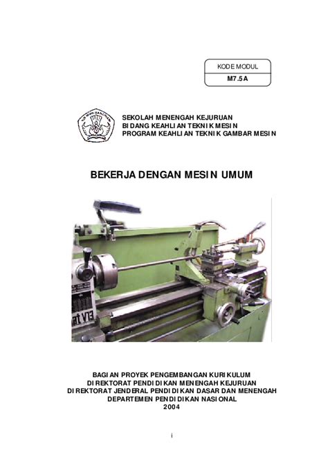 bekerja  mesin umum