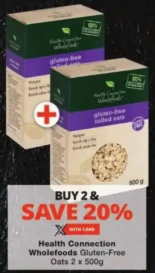 Health Connection Wholefoods Gluten Free Oats X G Offer At Checkers