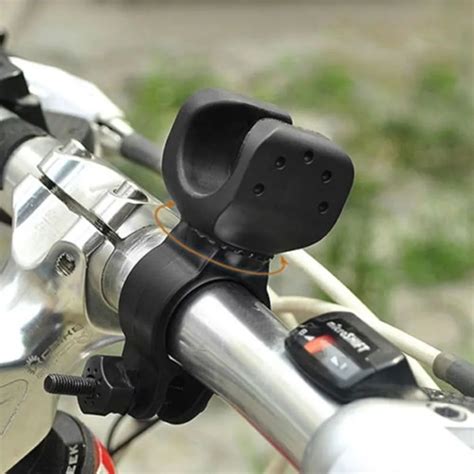 360 Degree Rotating Bicycle Flashlight Clip Bike Front Light Lamp Holder Torch Clip Torch Mount