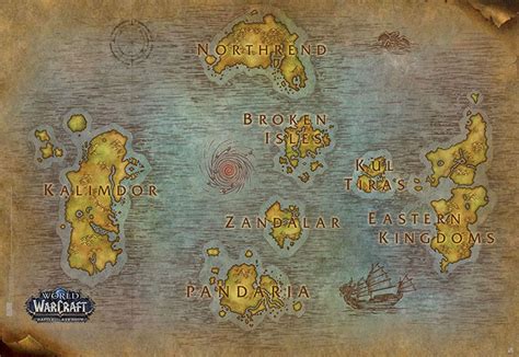 Bestel De World Of Warcraft Map Poster Op Europostersnl