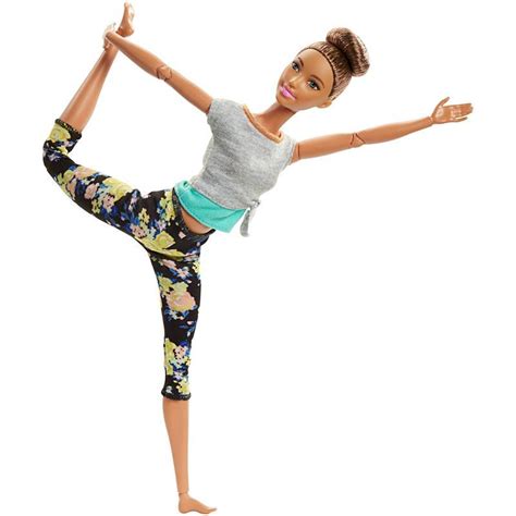 Barbie Morena Articulada - Boneca Barbie Articulada Morena - Made to Move - Mattel