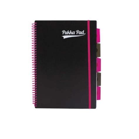 Notes A4 na spirali 200k PUKKA PAD Project Book PP NEON różowy z