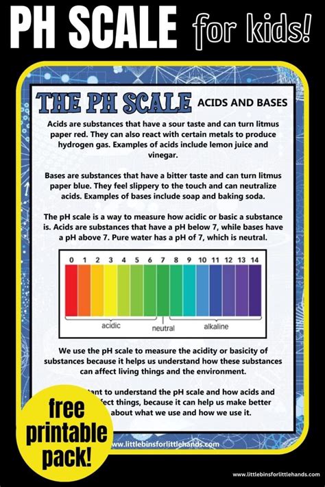 Acid, Bases and the pH Scale - Little Bins for Little Hands