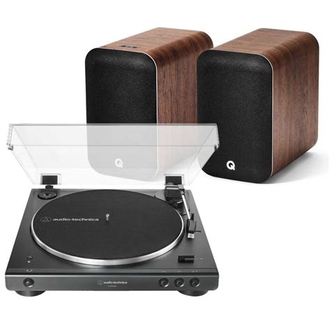 Audio Technica Bluetooth Lp60xbt Turntable Q Acoustics M20 Walnut Speakers Package Digitalis