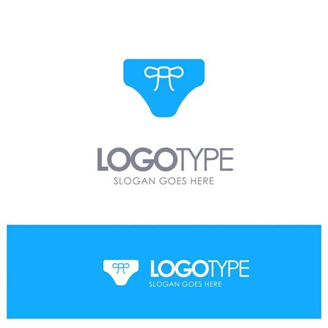 Beach Bikini Clothes Clothing Blue Solid Logo With Place For Tagline Vector Art At Vecteezy