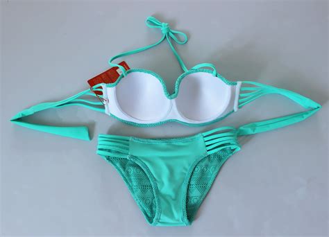 Women Sexy Lace Multi Rope Swimsuit Swimwear Bikini Green On Luulla