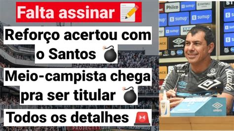 Reforço chegando Notícias do Santos hoje YouTube