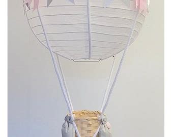 Neutral Themed Hot Air Balloon Nursery Light Shade Etsy