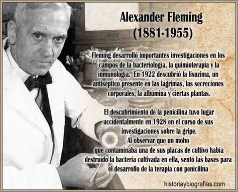 biografia de fleming alexander  descubrimiento de la penicilina