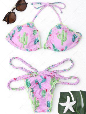 Purple Bikini Light Purple Bikini Top And Bottoms Online Zaful