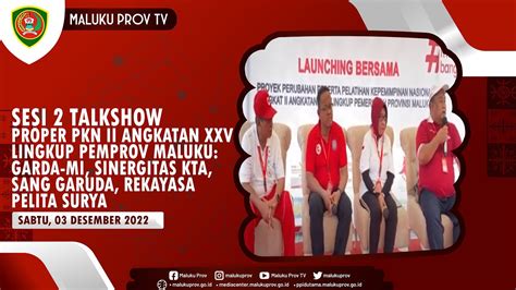 Sesi Talkshow Proyek Perubahan Peserta Pkn Ii Angkatan Xxv Lingkup