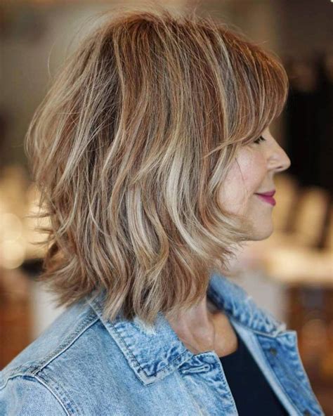 Chic Layered Bob With Bangs Ideas For Haircuts For Medium