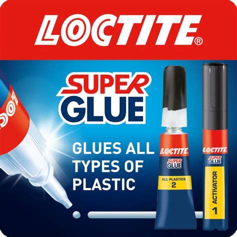 Loctite Super Glue All Plastics 2g 4ml Homebase