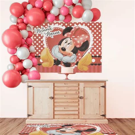 Painel Decorativo Grande Tecido Tnt Festa Minnie