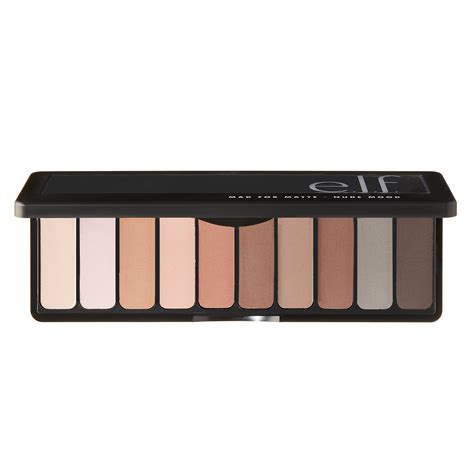 E L F Cosmetics Mad For Matte Eyeshadow Palette Nude Mood Walmart
