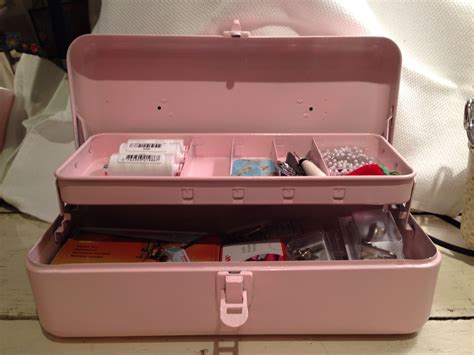 Rustic Upcycled Tackle Box Turned Sewing Box
