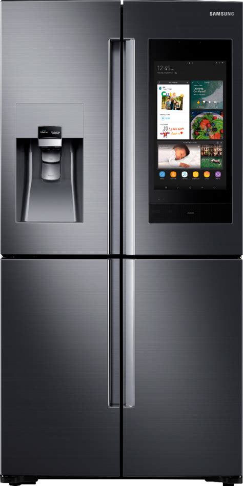 Samsung - Family Hub 22 Cu. Ft. 4-Door Flex French Door Counter-Depth ...