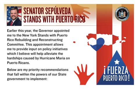 Senator Sepúlveda Stands With Puerto Rico