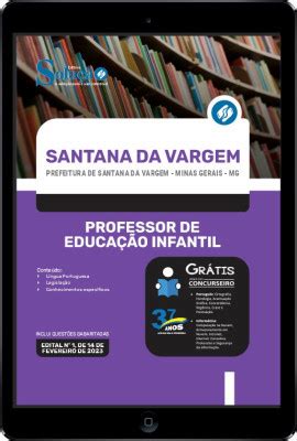 Apostila Prefeitura De Santana Da Vargem MG Em PDF Professor De