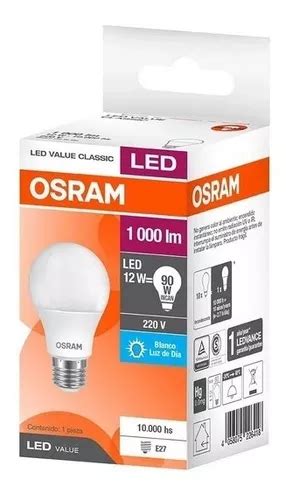 Caja X 10 Lámparas Led Value Classic A 12w Ledvance Osram Color de la