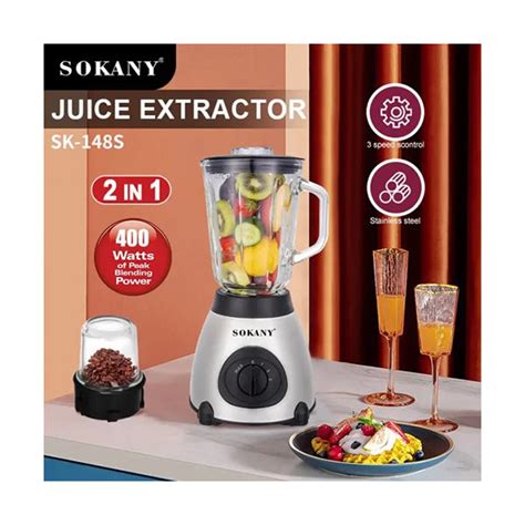 Sokany, Stainless Steel Blender, 400w - SK-148S Price in Lebanon ...