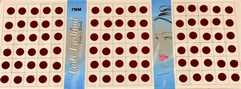 90 Pcs Maroon Round Bindis Makeup Bindis Indian Bindis Etsy