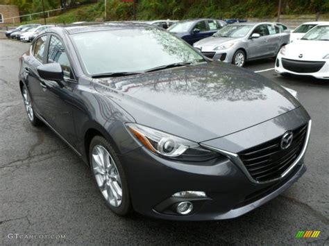 Meteor Gray Mica 2014 Mazda Mazda3 S Grand Touring 4 Door Exterior