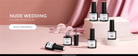 Modelones Vernis Semi Permanent Nude Rose Paillet Naturelle Couleur Vernis Ongles Set Soak