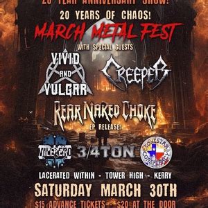 Rear Naked Choke Haltom City Tickets The Haltom Theater Mar 30 2024 Bandsintown