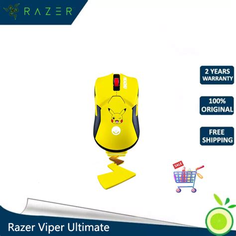 Razer Viper Ultimate Pokemon Pikachu Limited Edition Wireless Gaming ...