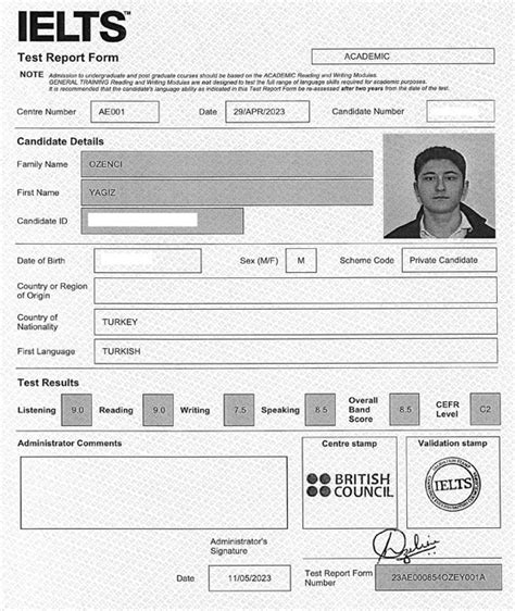 Ielts Test Report Form Pdf Fill Online Printable 54 OFF