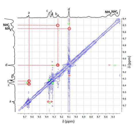 Partial D Roesy H Nmr Spectrum K D Dmso Mhz Mixing