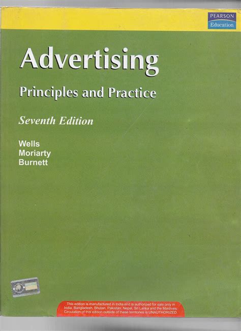 Advertising Principles And Practice Wells