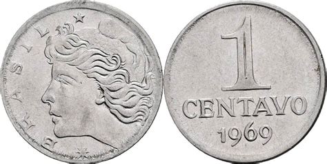 Brasilien 1 Centavo 1969 VF EF MA Shops