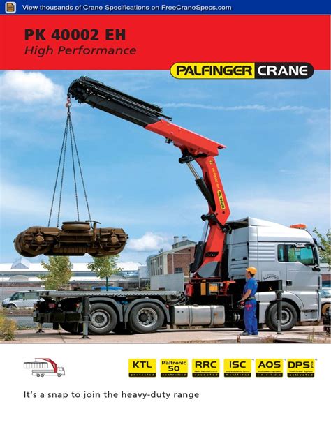Palfinger PK 40002 EH Crane Overview | PDF | Crane (Machine