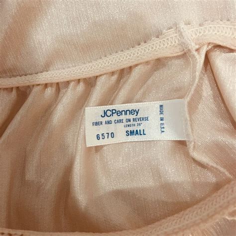 Vintage Silky Beige Nude Worn Jcpenney Side Slit Womens Slip Sexy Lace Small Vtg Ebay