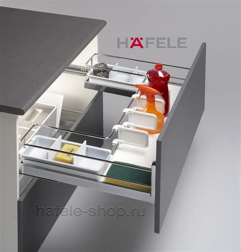 Выдвижная корзина BRILLIANT, под мойку в базу 900 мм с креплением к фасаду