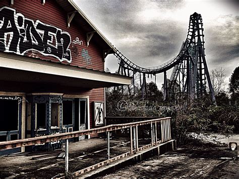 Abandoned Six Flags New Orleans Roller Coaster