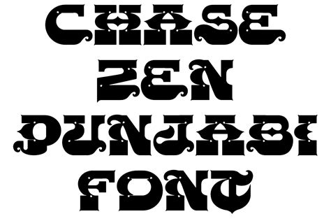 Chase Zen Punjabi Font Dafont Free Font