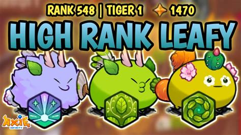 HIGH RANK ANOTHER LEAFY BUILD TEAM COMBO WITH AOE PART AXIE ORIGIN