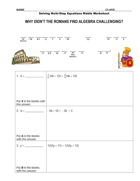 Solving Equations Flipbook | Mrs. Newell's Math