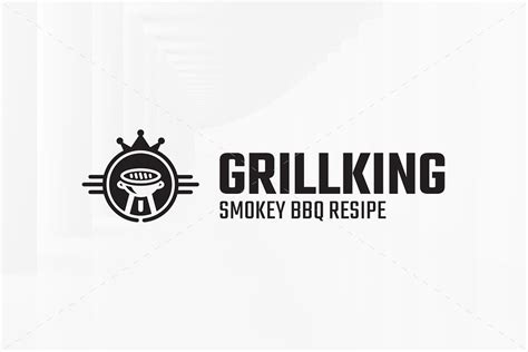 Grill King Logo Template | Creative Illustrator Templates ~ Creative Market