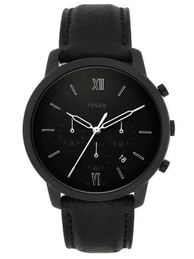 Fossil Neutra Chronograph Black Leather Watch