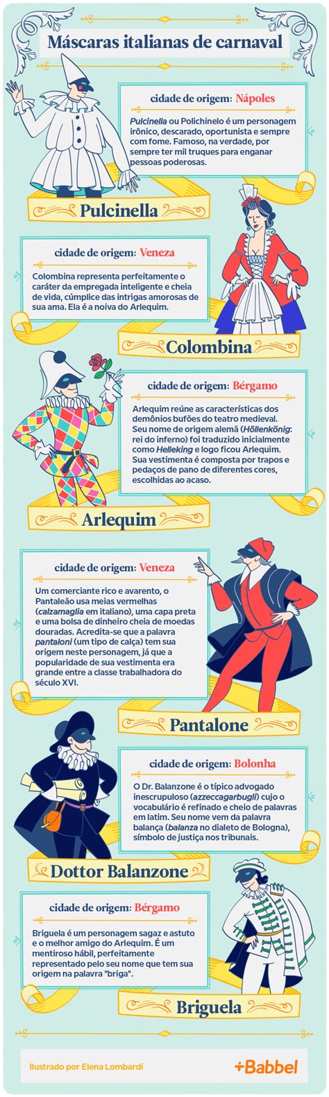 Inspiração carnavalesca: As máscaras de carnaval italianas