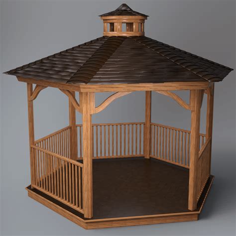 outdoor hut  render digital art  aqd