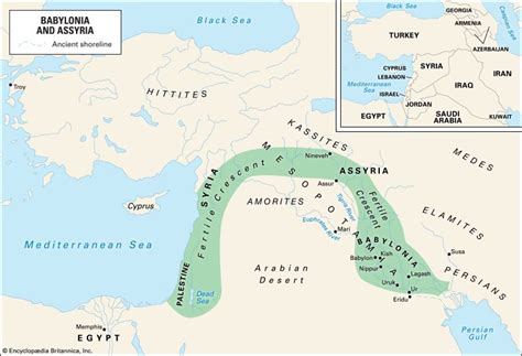 Fertile Crescent | Definition, Mesopotamia, Rivers, Location, Map ...