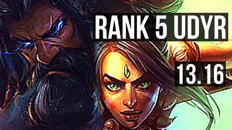 Udyr Vs Nida Jng M Mastery Rank Udyr Games