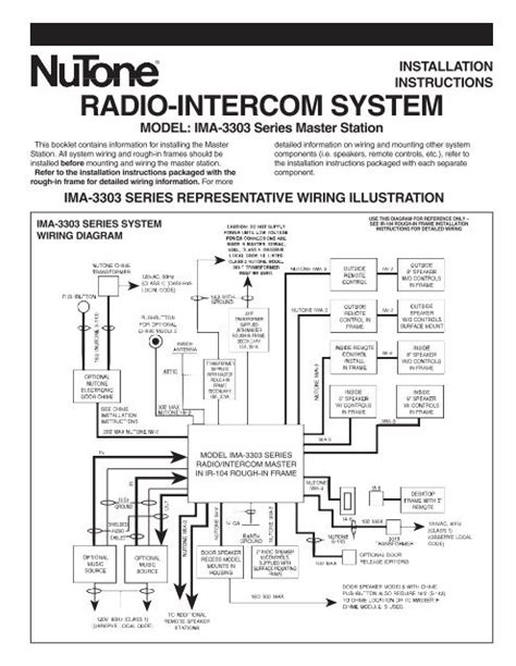 nutone intercom system wiring diagram - IOT Wiring Diagram