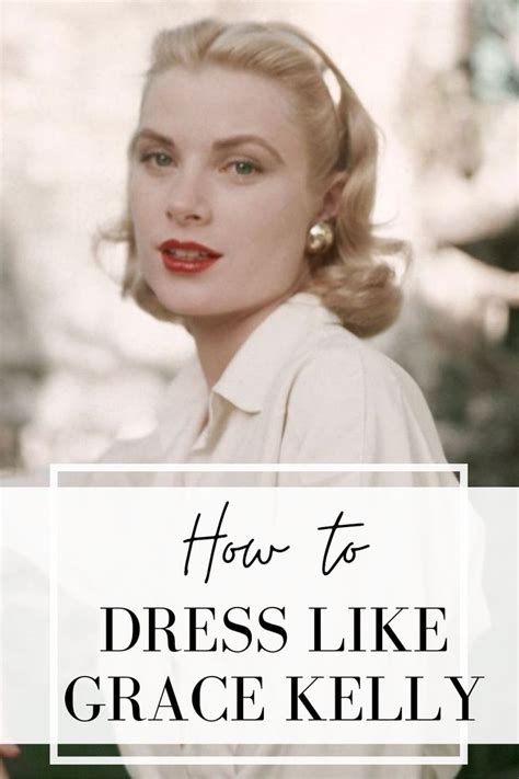 A Woman In White Shirt And Red Lipstick With The Words How To Dress